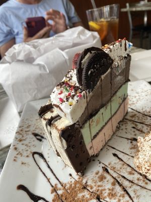 Homemade ice cream cake