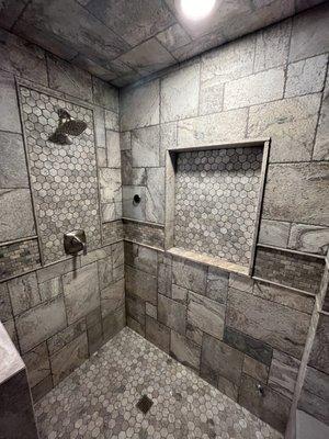 Custom steam shower by Snap Home Solutions