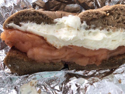 Nova scotia with cream cheese