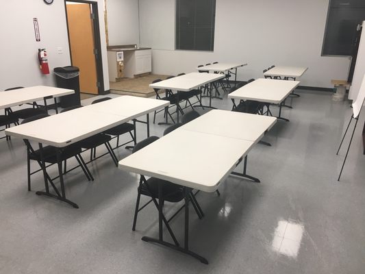 Finished product- Commercial training room