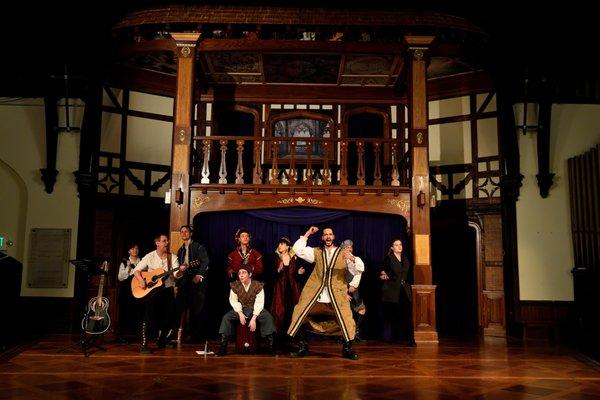 BSF performs in The Great Hall, an Elizabethan-style theatre housed within St. Mary's Community Center.