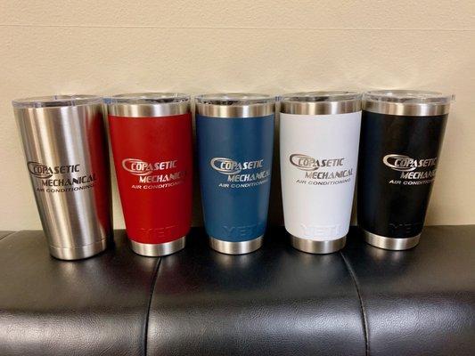 Custom Yeti Tumblers! Laser Enrgaved!