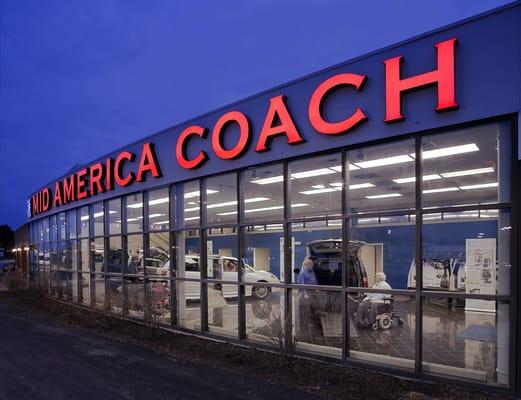 MId America Coach showroom