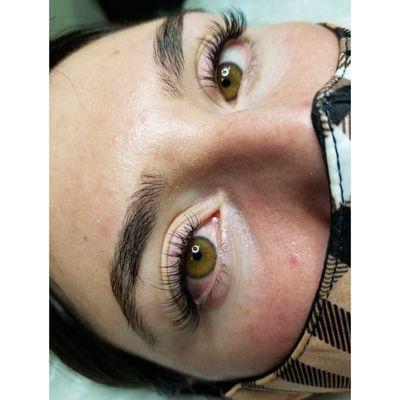 Hybrid eyelash extensions