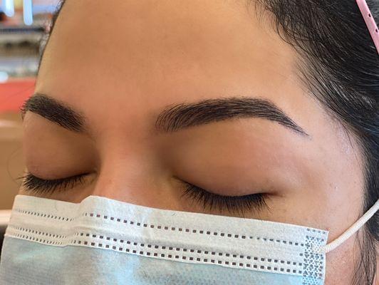 post Brow wax and tint