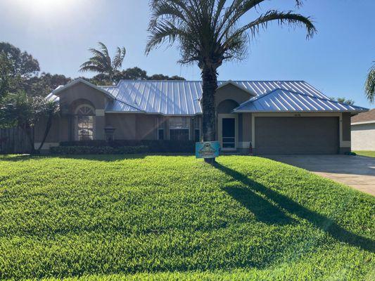 Our new metal roof!