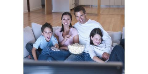 Family Watching TV Night