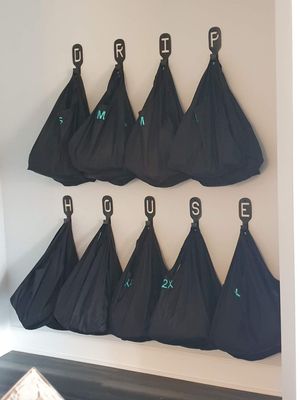 bags with drip clothes