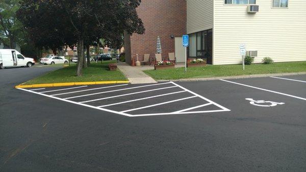 ADA compliant layout and striping