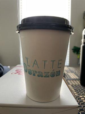 12oz Oatmilk Latte with Mexican vanilla