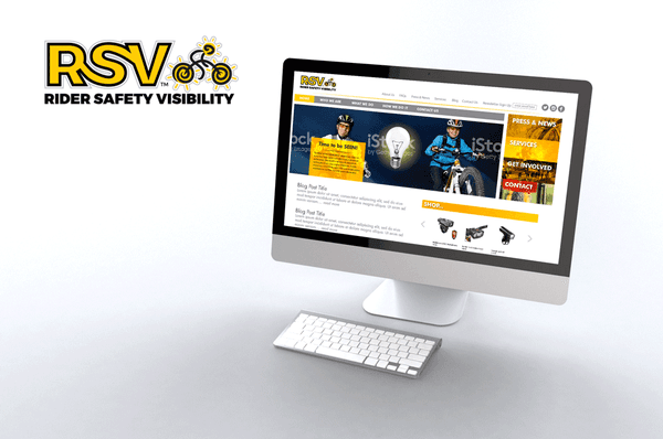 Rider Safety Visibility logo and web design http://ridersafetyvisibility.com/