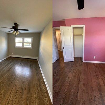 Freshly painted / new floors