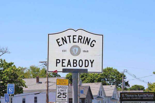 Entering Peabody from Salem.