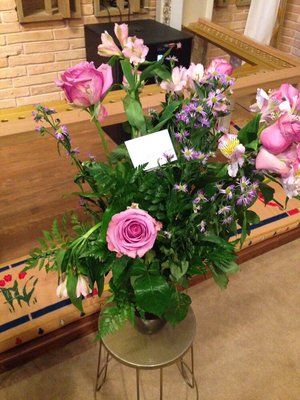 This is costly arrangement sent to a funeral.  Dead and wilting flowers, no arrangement at all!