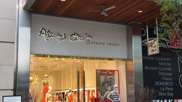 Alice and Olivia Brass Lettering and Blade Sign Atlanta!