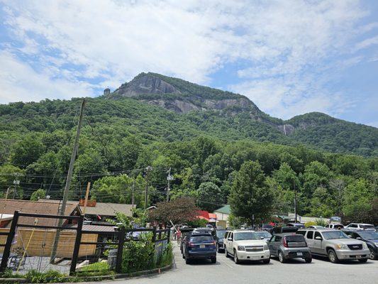 View from the town of Chimney Rock