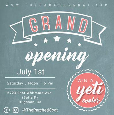 Grand Opening July1st