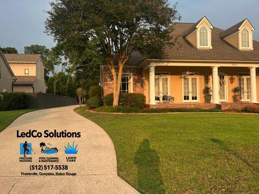 LedCo Solutions - Outdoor Management - Pressure Washing, Pool Cleaning, Landscaping. Serving Prairieville, Gonzales and Baton Rouge.