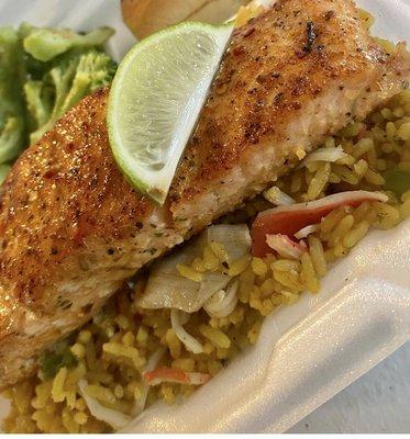 Salmon & Crab rice