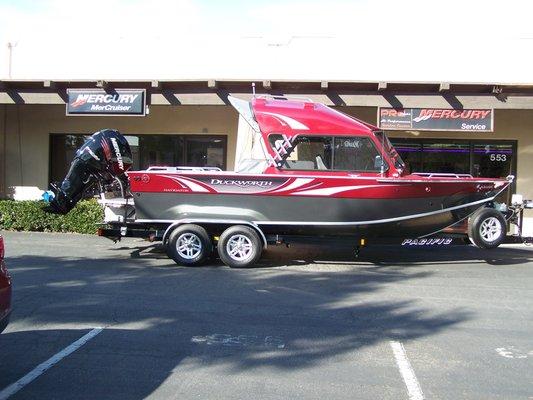 Re-rigging and adding new equipment to a new boat.