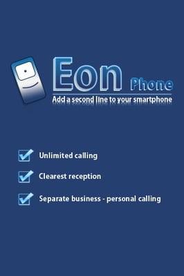 Our Mobil VoIP phone Eon, offers a quality, affordable 2nd phone app for business or personal use. Www.eonphone.com.