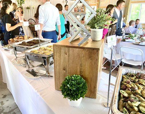 Barn Wedding Buffet