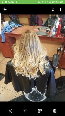 Balayage , ombre , rayitos , color