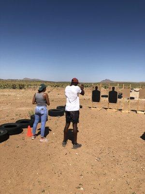 Basic instruction to build confidence in firearm handling , don't get complacent.