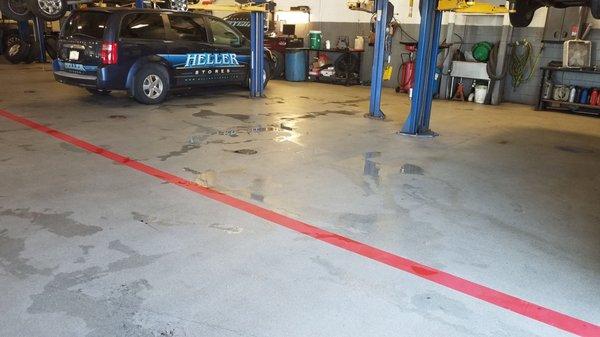 Auto Garage cleaning