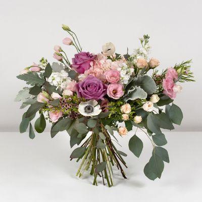 Softer Smiles;
 Cool off with this lovely bouquet of roses , hydrangeas, spray roses, and more.