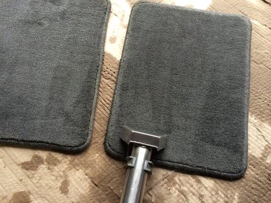 Cleaning of floor mats