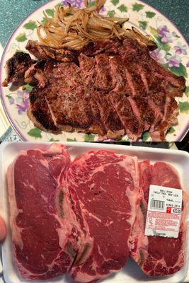 Shell Steaks on sale $7.99/lb