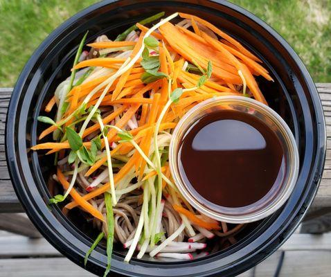 Cold soba salad