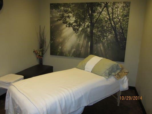 Massage and acupuncture treatment room