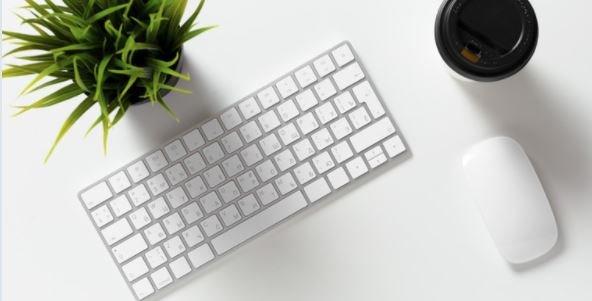 keyboard and mouse on desk