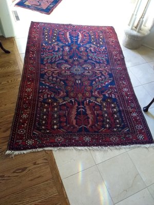 Oriental rug cleaned