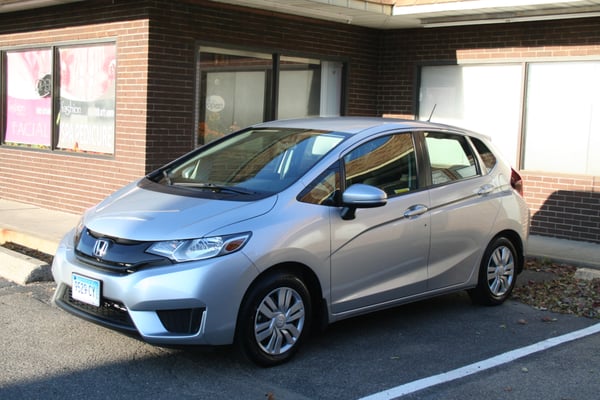 Milford Driving School's new Honda Fit training car.