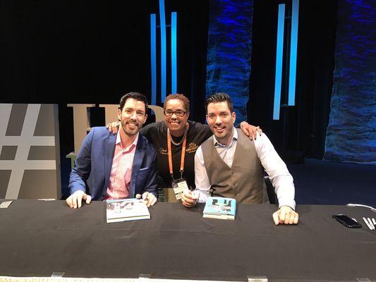 Meet the Property Brothers in Highpoint Market, October 15, 2017.  They are more hilarious in person than on tv.