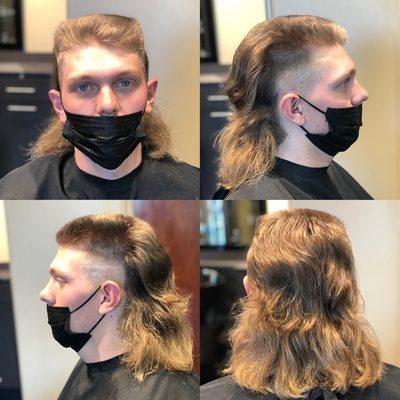 Flat top, mullet $30