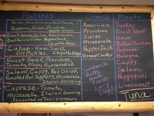 Our Menu Board is Always Changing with Daily Specials!