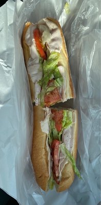 Turkey & cheese hoagie