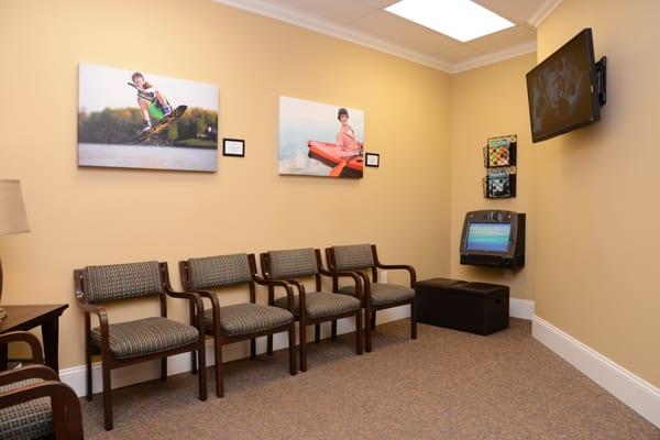 Lake Wylie Office Lobby and Touch Screen Gaming Station