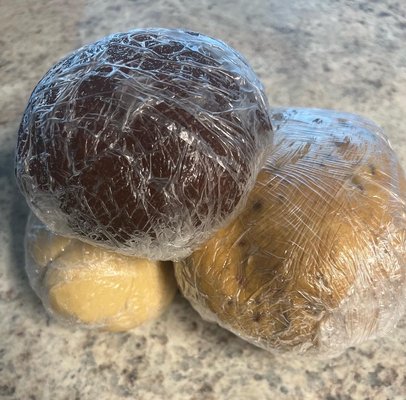 Cookie dough. Make your cookies fresh and warm at home