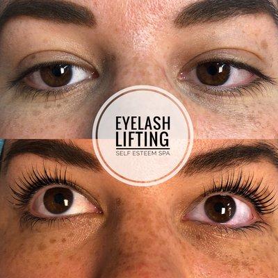 Eyelash lifting and tinting