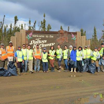 First stage of Dalton Highway cleanup.  Stage 1 was Fairbanks to the Yukon River.  Stage two will be Yukon River to Coldfoot....