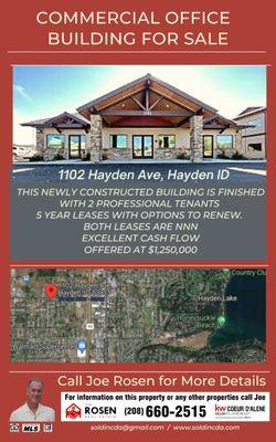 New Commercial Office Building for Sale in North Idaho!