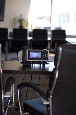 Conference Rooms with audio & visual features.