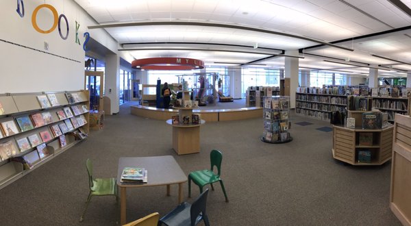 Expansive and beautiful 2nd floor children's section