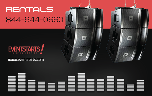 EventStarts is the best place to rent DJ Equipment, Sound, Lighting, Video, Microphone, Trussing, Staging, Projector, TV, Speake