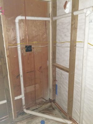 Shower plumbing